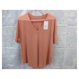 NEW WOMENS V NECK SOFT TEE *XL *A NEW DAY