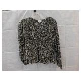NEW WOMENS BUTTON UP V-NECK TOP *SMALL *A NEW DAY