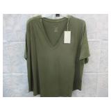 NEW WOMENS V NECK TEE SOFT *XXL *A NEW DAY