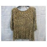 NEW WOMENS TOP *PL *ANTTHONY *ANIMAL PRINT