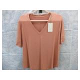NEW WOMENS V NECK SOFT TEE *XL *A NEW DAY