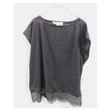 TWRHLL WOMENS LARGE TOP *LACE BOTTOM FRINGE