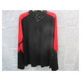 NEW ADULT L 1/4 ZIP WICKING TOP *SPORTS ILLUSTRATE