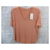 NEW WOMENS V NECK SOFT TEE *XL *A NEW DAY
