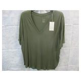NEW WOMENS V NECK TEE SOFT *XXL *A NEW DAY