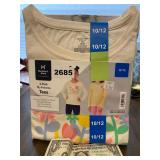New Members Mark girls 2 pack shirts size 10/12