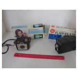 VINTAGE MOVIE CAMERA, FLASHBULB & CAMERA COLECTION