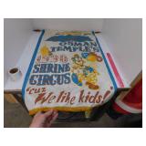 VINTAGE SHRINE CIRCUS WALL TAPESTRY