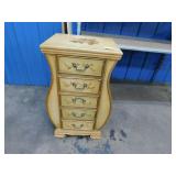 HAND PAINTED MID CENTURY LADY SHAPED DRESSER