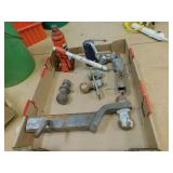 ASSORTED HITCH BARS *BALLS *JACK *GREASE GUN