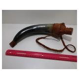 Vintage Genuine Horn Flask