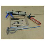 WIRE BRUSHES * MUD MIXER BIT FOR DRILL *CAULK GUNS