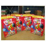 CEREAL LOT *KELLOGG'S FRUIT LOOPS LARGE SIZE