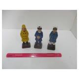 VINTAGE WOODEN CAPTAIN & SAILOR FIGURINES