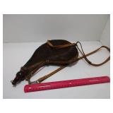 Vintage Animal Hide Bota Bag & Leather Strap