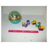 Fisher Price Roly Poly Chime Ball & Toy Cars
