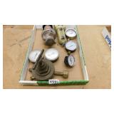 PNEUMATIC AIR FILTER, GAUGES & VICTOR EQUIP VALVE