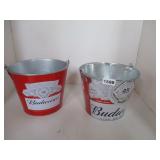 BUDWEISER BEER BUCKETS