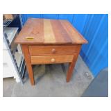 BEAUTIFUL MULTI HARDWOOD SIDE TABLE