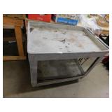COMMERCIAL ROLLING TOOL CART W*STEEL ROOF BRACKETS