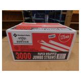 FOOD SERVICE CASE LOT *JUMBO DRINKING STRAWS