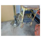 VINTAGE STEP STOOL CHAIR & FLOOR LAMP BASE