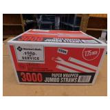 FOOD SERVICE  CASE LOT *JUMBO DRINKING STRAWS