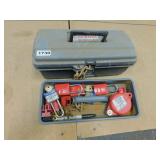 ASSORTED MASTER LOCKS, TOOLBOX & CHAIN