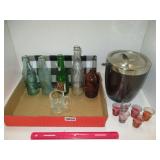 Ice Bucket, Small glasses, VTG Bottles & more
