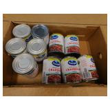 CANNED GOODS LOT *OCEAN SPRAY CRANBERRY SAUCE