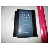 NEW MEN'S LEATHER TRIFOLD WALLET *FRESTYLE