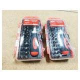 2 New Road Pro 38pc Stubby Ratchet Screwdriver &