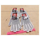 4 New Pairs Boss SZ L String Knit Gloves