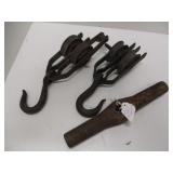 Railroad Spike Hammer and Pulleys