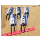 5 New 6'n Slip Joint Pliers