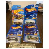 4 new collectible Hot Wheels