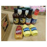Group Assorted BBQ Sauces Mustard and More