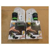 2 NEW UNIVERSAL SCREW ON FUNNELS BY ECO*LOOP