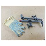 Pair of Clamps and Gloves