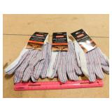 3 New Pairs Cordova Split Cowhide Palm Gloves