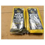 2 New Truck Stuff Mesh Wide Load Signs