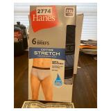 New Hanes menï¿½s 6 pack briefs size 2XL