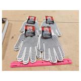 4 New Pairs Boss SZ L String Knit Gloves