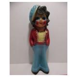 Rare Vintage Chalkware Flapper Girl / Tomboy