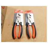 2 New Road Pro 8' Slip Joint Pliers
