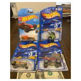 4 new collectible Hot Wheels