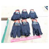6 New Pairs Boss Sz L Jersey Gloves