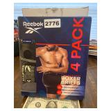 New Reebok menï¿½s 4 pack boxer briefs size M