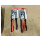 2 New Road Pro 10' Groove Joint Pliers