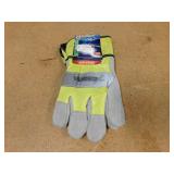 Viswerx Hi Vis Sz XL Split Leather Gloves